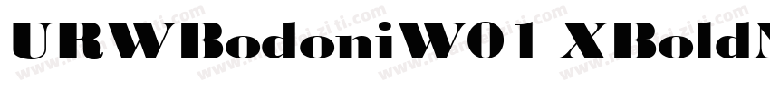 URWBodoniW01 XBoldNarrowD字体转换